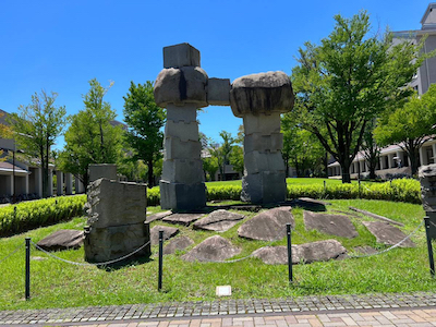 直径24000mmの円周上における1対2対4対の弦の写真